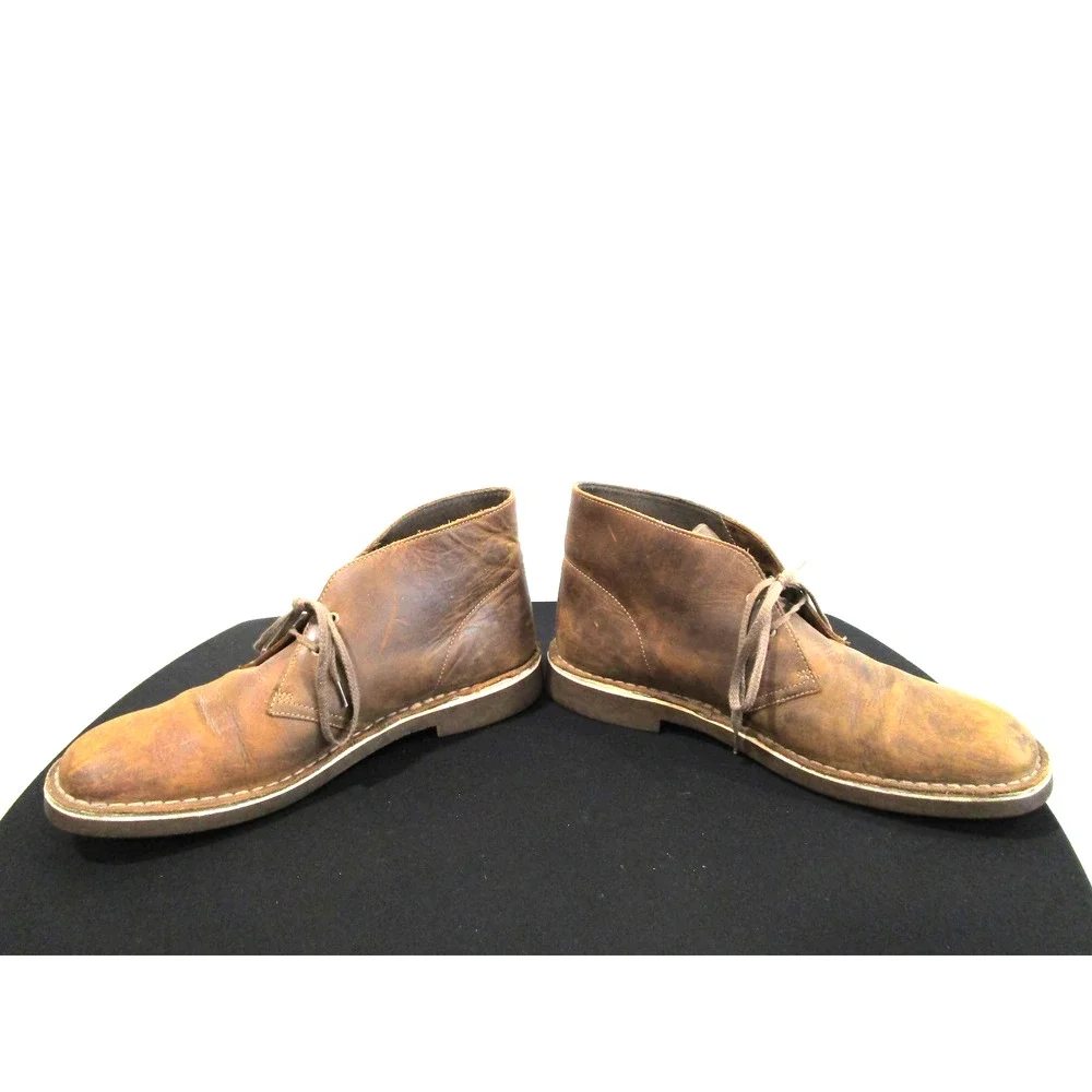 Clarks Brown Leather Bushacre 2 Chukka Desert Boots Men 10.5 M